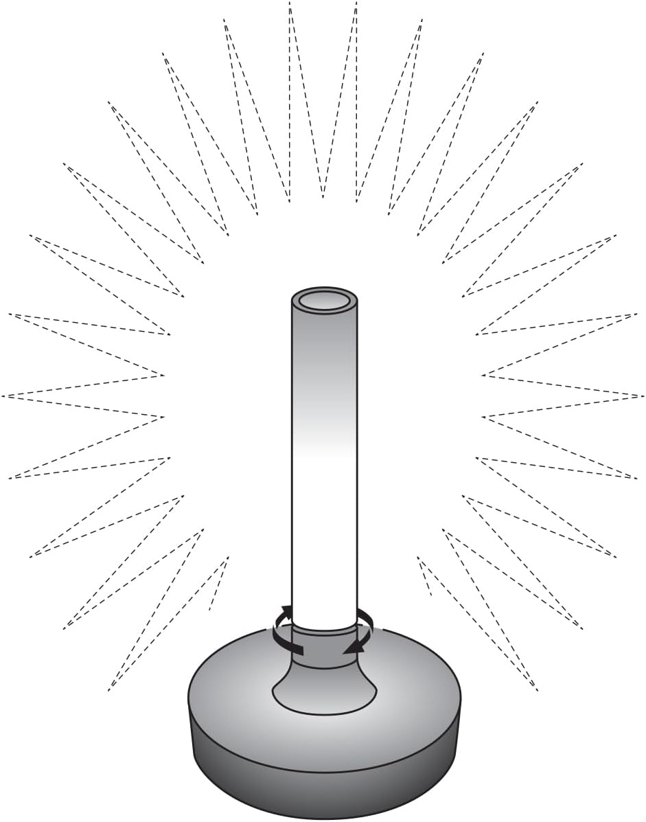 2er Set Außentischleuchte und Blumenvase mit Akkubetrieb, Silber Höhe 20cm