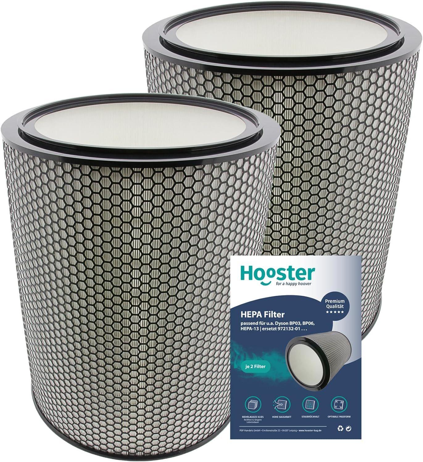 Luftfilter 2 Filter passend für DYSON Luftreiniger Purifier Big+Quiet BP03 BP06