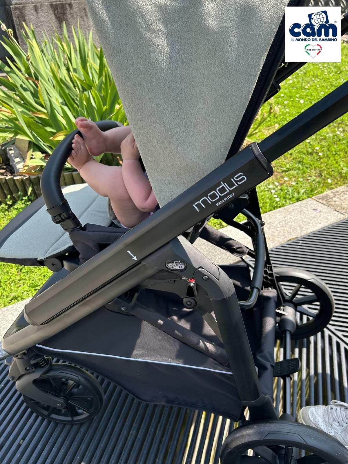 Kombi-Kinderwagen CAM Modus Duo 2n1 inkl. atmungsaktiver Simply-Matratze