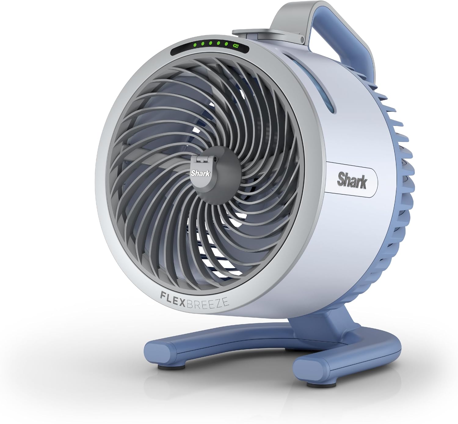 Shark FlexBreeze HydroGo tragbarer Ventilator mit Nebel innen + außen, bis zu 20 m Reichweite, kabelgebunden und kabellos, bis zu 12 Stunden Batterie, 5 Geschwindigkeiten, Nebel