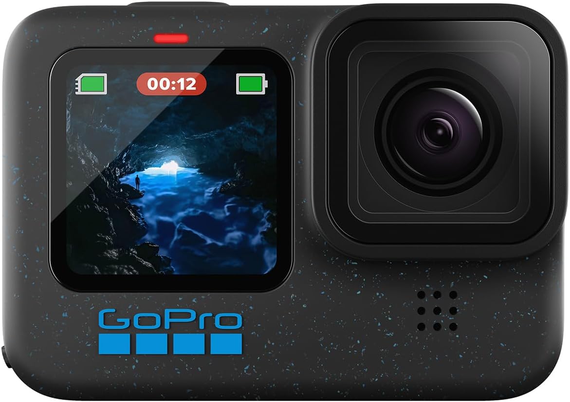 GoPro HERO12 Black - Cámara de acción a Prueba de Agua con Video 5.3K60 Ultra HD, Fotos de 27MP, HDR, Sensor de Imagen de 1/1.9", transmisión en Vivo, cámara Web, estabilización