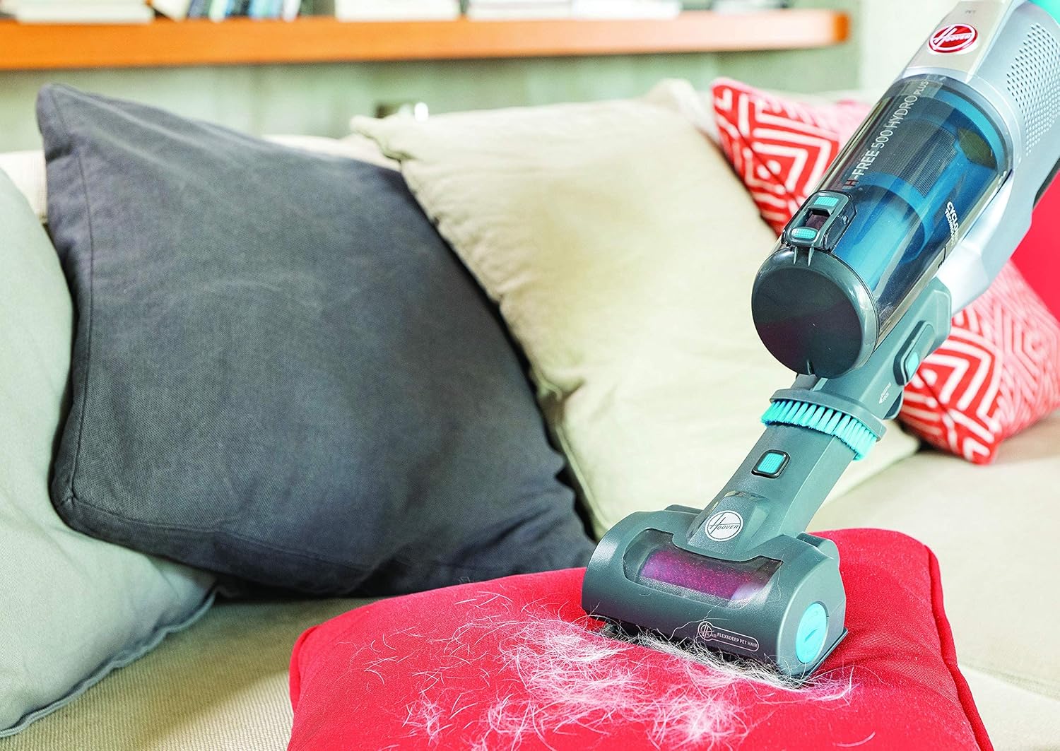 Hoover HF522YSE 011 Aspirapolvere a bastone 2 in 1 Batteria Secco e bagnato Micro Senza sacchetto 0,45 L 330 W Grigio