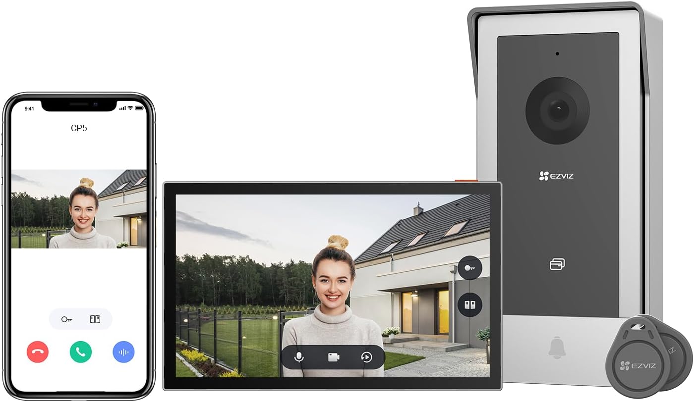EZVIZ CP5 Videocitofono WiFi con Schermo Touch Screen a Colori da 7