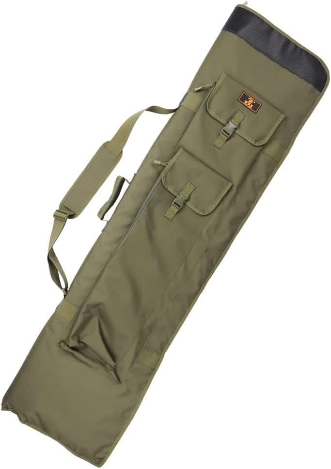 Angelruten-Tasche, tragbar, zusammenklappbar, für Angelruten, Tackle-Schutz, Schutzhülle, Aufbewahrungstasche, langlebige Angelruten-Abdeckung (grün, 210 x 48 cm)