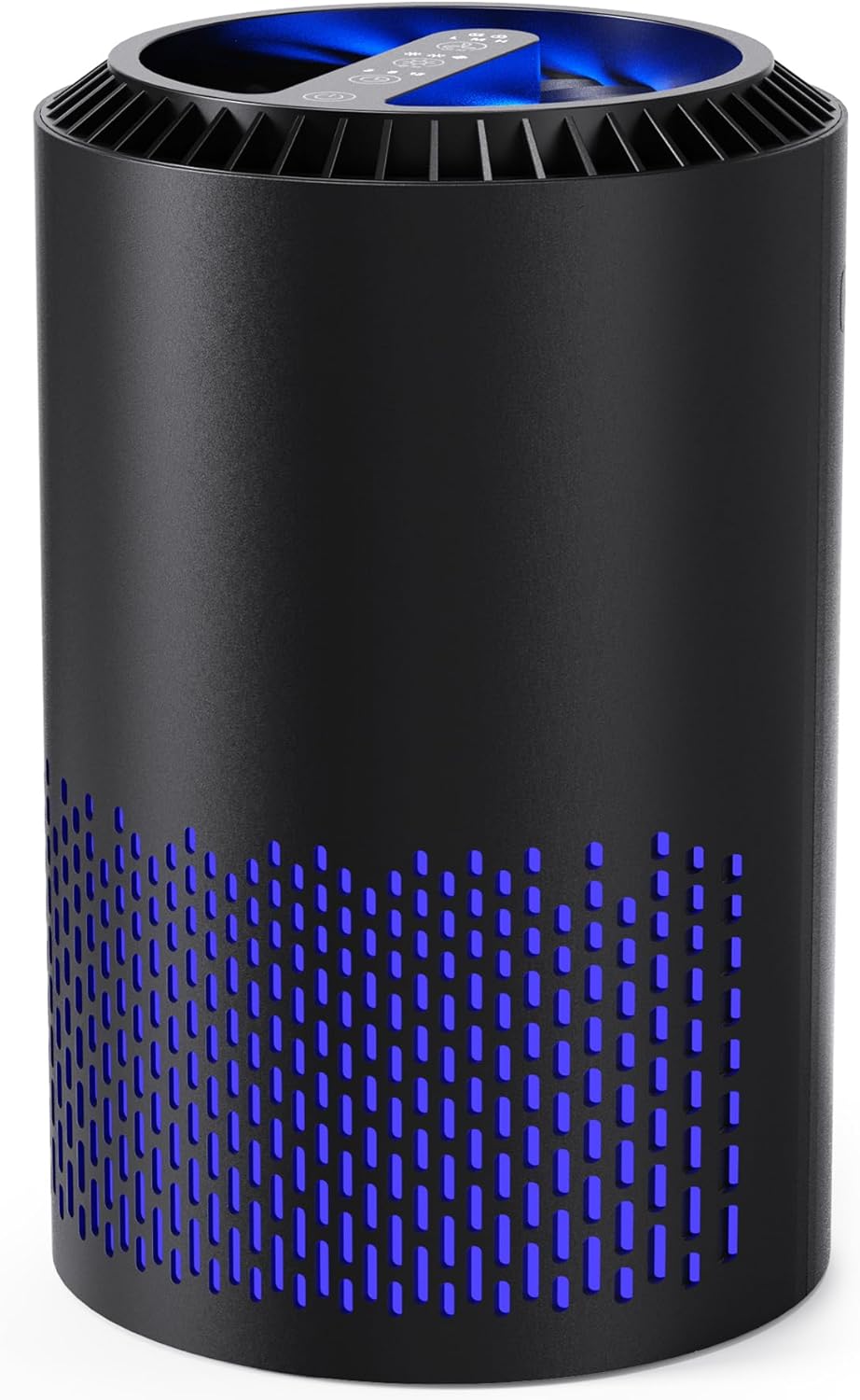 AROEVE Purificatori d'Aria Per Camera Da Letto e Casa, 7W Purificatore d'Aria Con Modalità Sonno 22dB Filtro HEPA H13 Fumo Polline Forfora Capelli Odore, DH-JH01A, Bianco