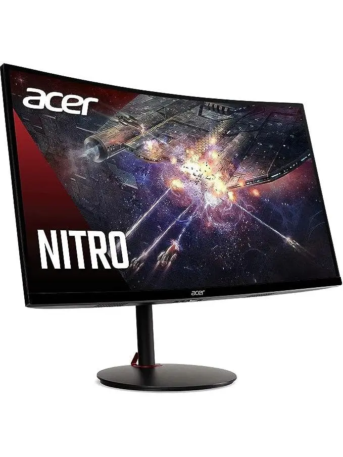 Acer Nitro XZ270 Xbmiipx 27" 1500R Curved Full HD (1920 x 1080) VA Zero Frame Gaming Monitor with Adaptive Sync, 240Hz Refresh Rate and 1ms VRB (Display Port & 2 x HDMI 2.0 Ports) , Black