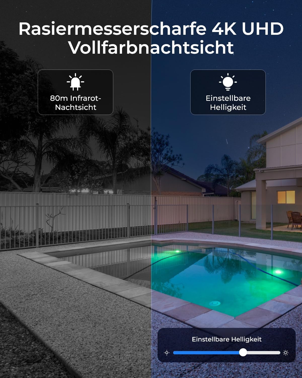 4K PTZ Überwachungskamera außen RLC-823S2 8MP PoE 16x 3D-Zoom 360° Schwenken 90° Neigen Auto-Tracking Nachtsicht 2-Wege-Audio