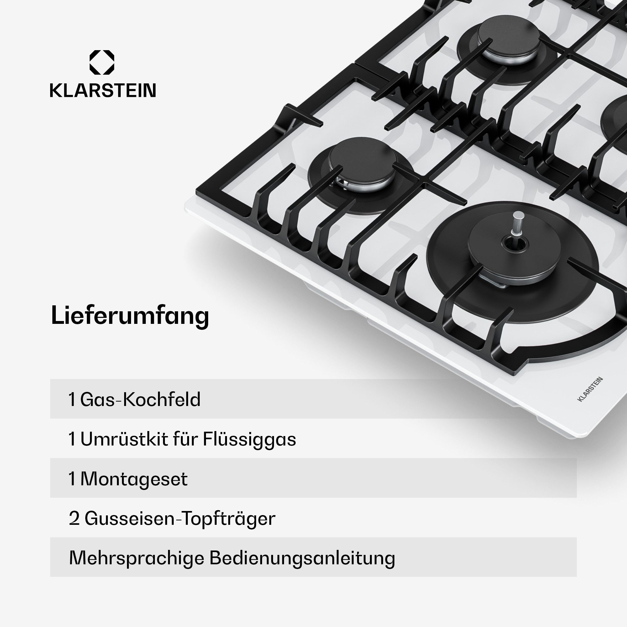 Gas-Kochfeld Ignito Timer