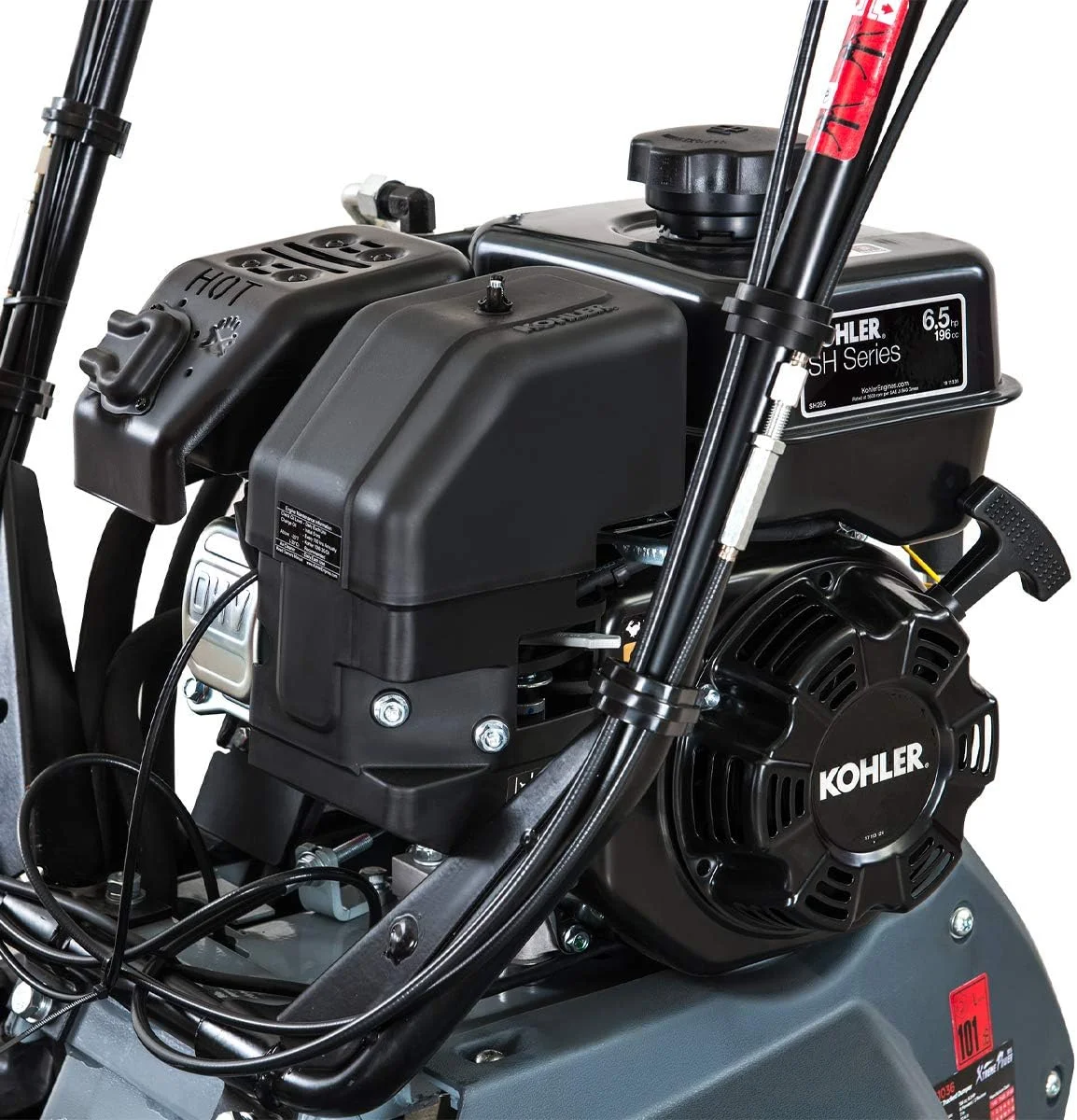 XtremepowerUS Track Barrow, 660lb Loading Capacity, 6.5HP Kohler, Gas Powered Wheelbarrow