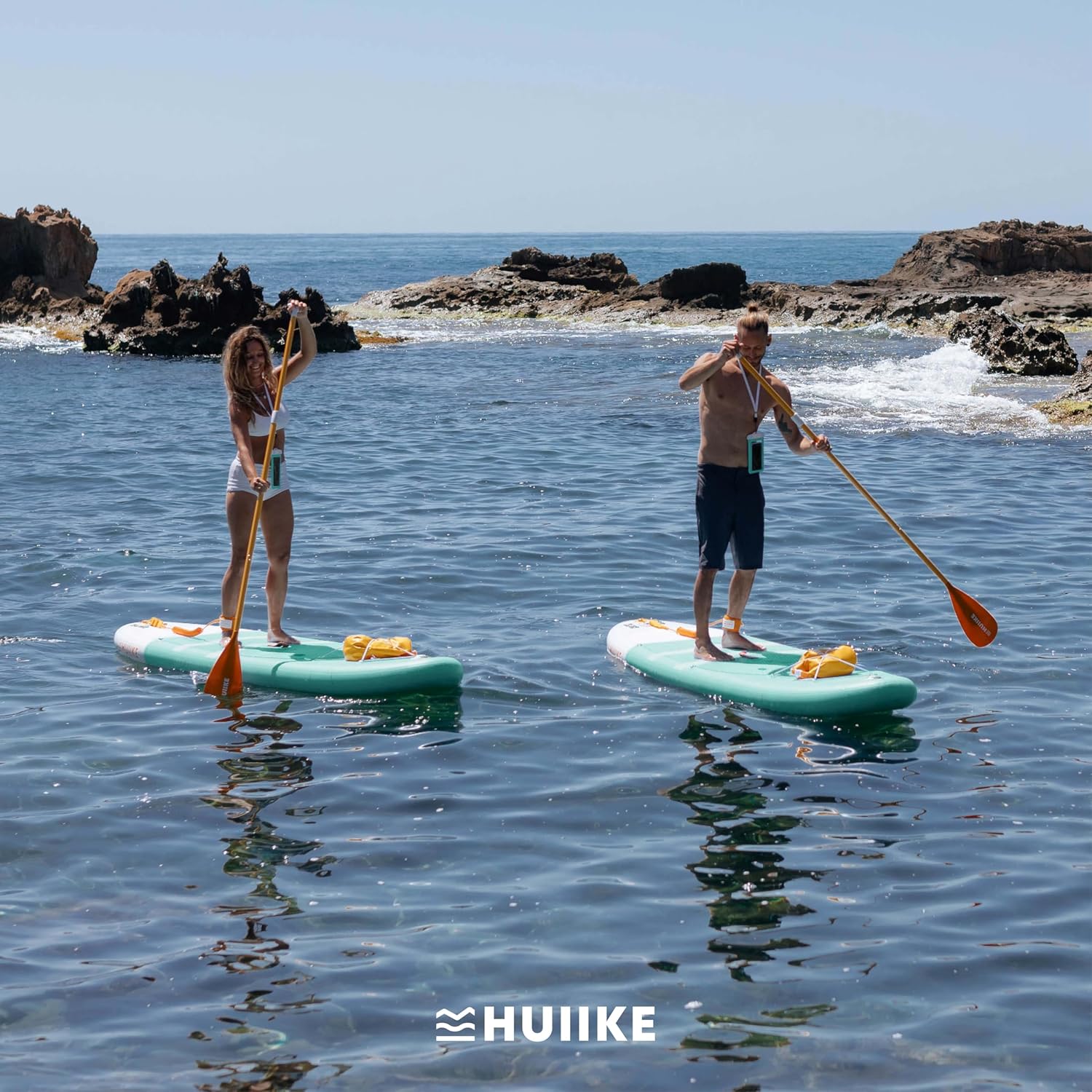 HUIIKE Tavola Sup Gonfiabile Adulti con Accessori Inclusi, Pagaia, Pinne, Pompa. Stand Up Paddle Board con Grande Stabilità e Resistenza. 305 x 84 x 15 cm, Carico Massimo 130 kg