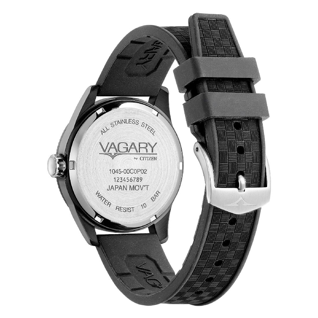 Orologio Vagary Flyboy Piccoli Secondi nero in silicone IB2-048-50