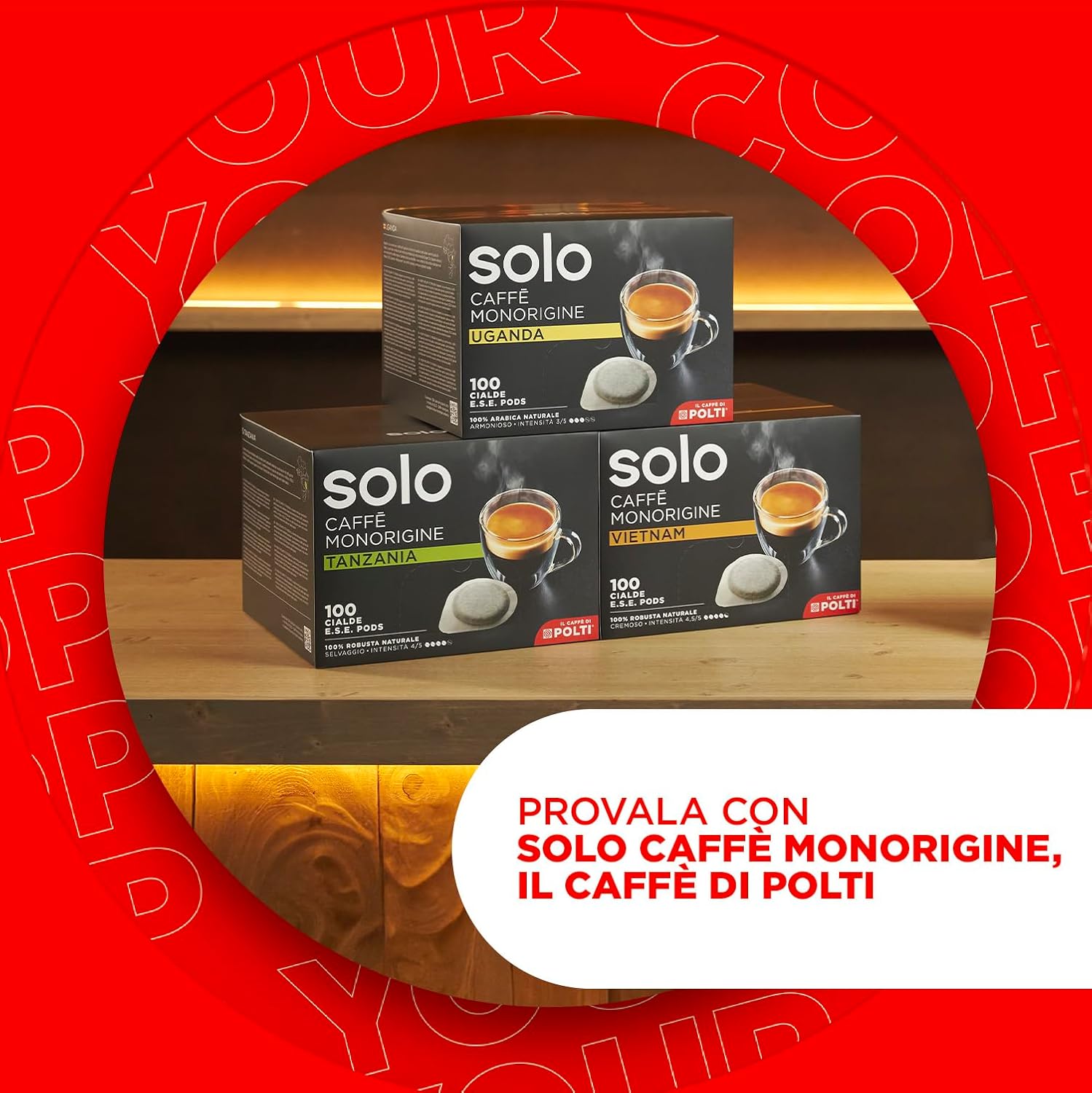 Polti Coffea S15W, Macchina per Caffè Espresso, Compatibile con Cialde E.S.E. 44 mm, Serbatoio 0.85L, Pressione Pompa 19 bar, Bianco