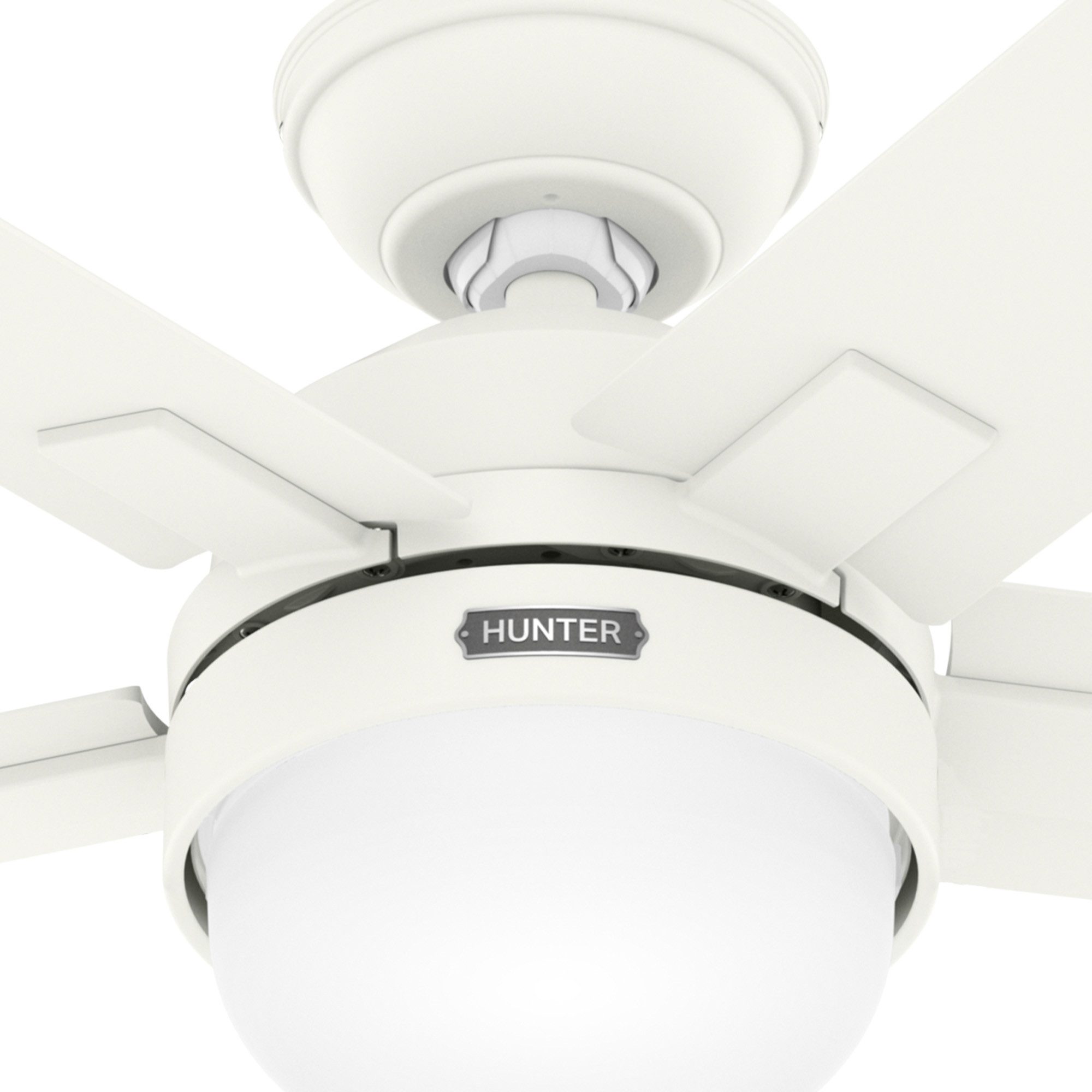 Deckenventilator Deckenventilator Zeal Weiß mit Licht & Fernbedienung