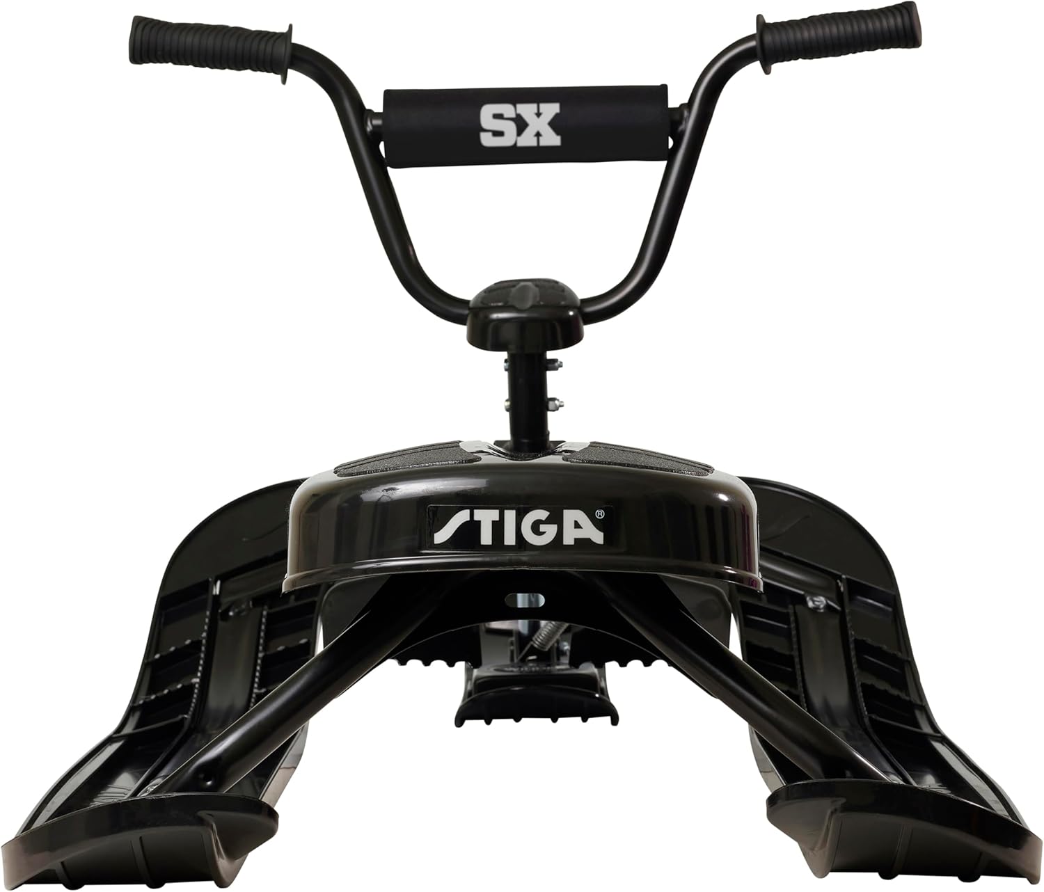 STIGA Snowracer Curve SX – Robuster Schlitten mit BMX-Lenker, Stahlrahmen, Bremse und Zugseilwinde – Lenkschlitten für Kinder ab 7 Jahren und Erwachsene, Max. 90 kg