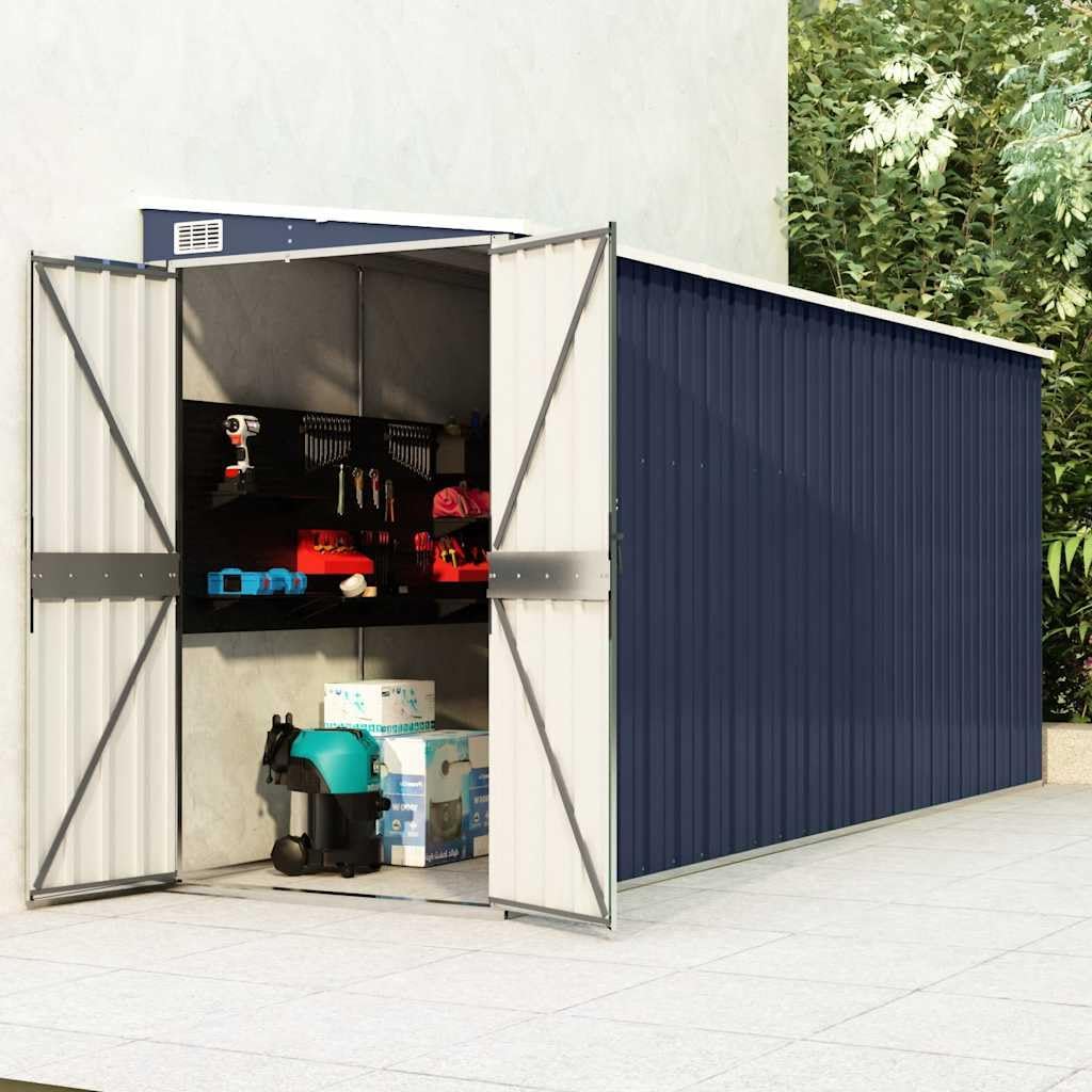 Gerätehaus Amorsee, 118 x 382 x 178 cm, Verzinkter Stahl, Metall, Anthrazit