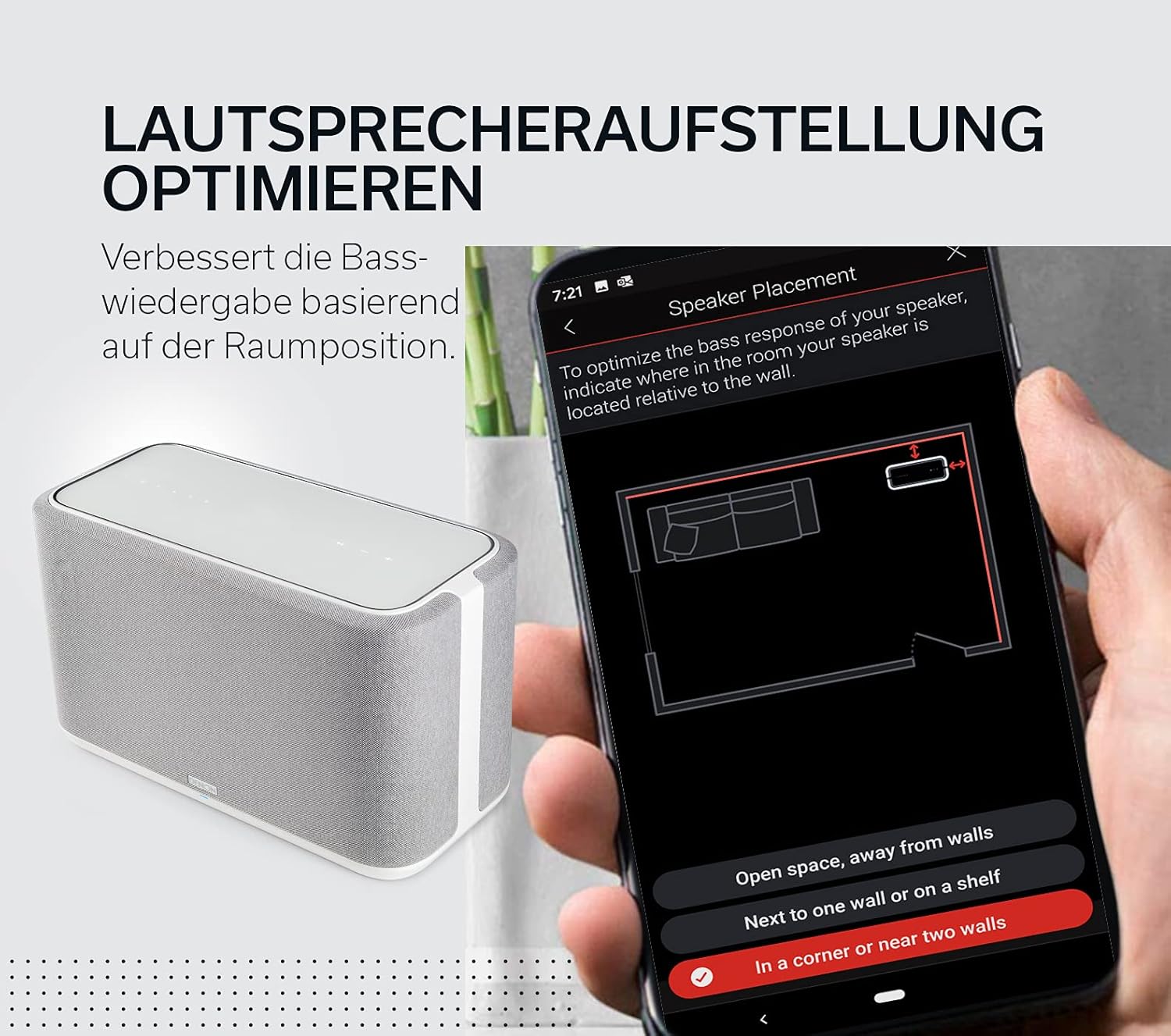 Denon Home 350 Multiroom-Lautsprecher, HiFi Lautsprecher mit HEOS Built-in, Alexa integriert, WLAN, Bluetooth, USB, AirPlay 2, Hi-Res Audio, schwarz