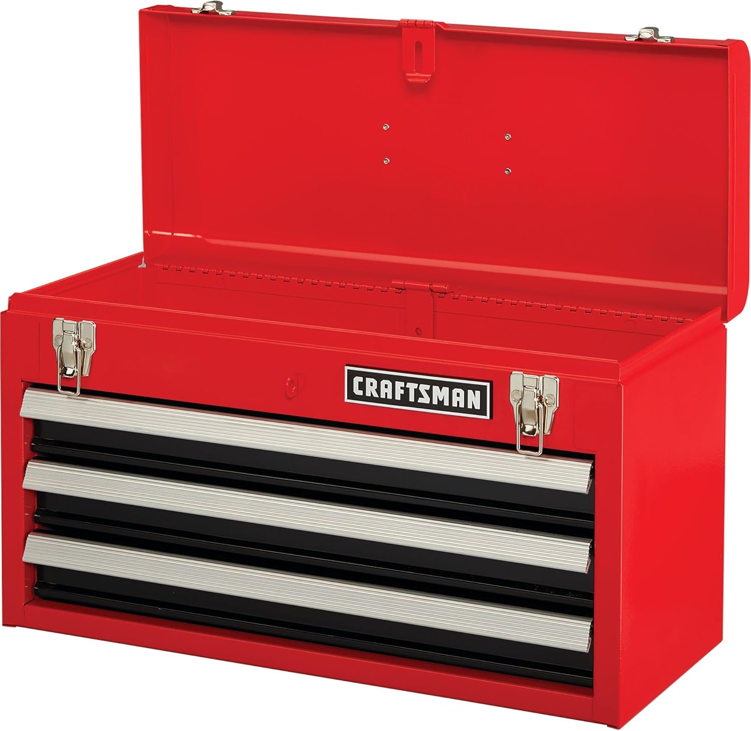 CRAFTSMAN 20-in Wide 3 Drawer Metal Tool Box With Ball-Bearing Drawers (CMST98245RB)