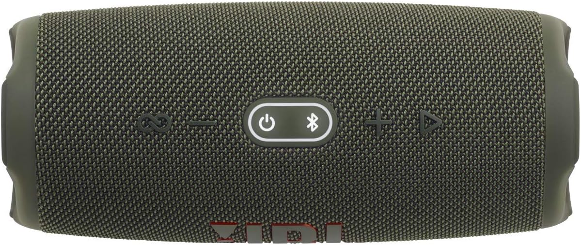 JBL Charge 5 Bluetooth-Lautsprecher in Schwarz �C Wasserfeste, portable Boombox mit integrierter Powerbank �C Eine Akku-Ladung f��r bis zu 20 Stunden kabellosen Musikgenuss
