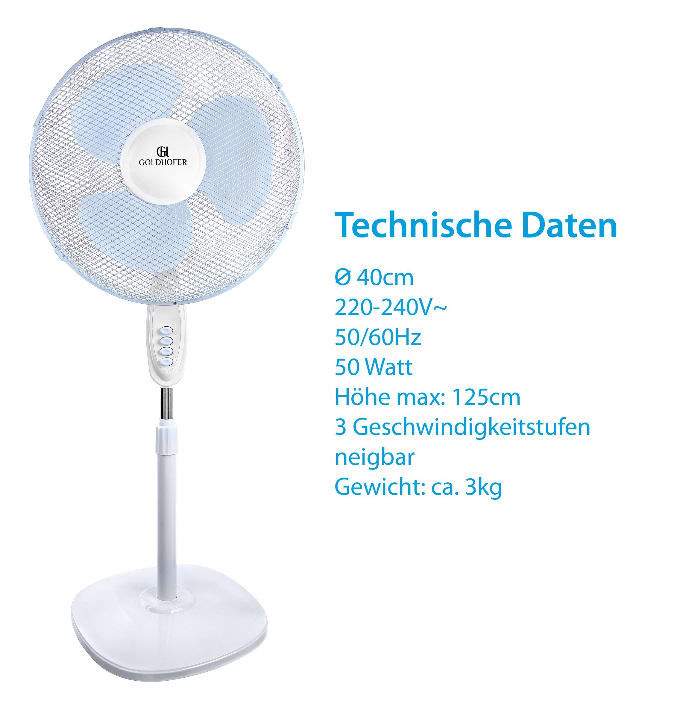 Standventilator FS-40 : Kühle Brisen in elegantem Design
