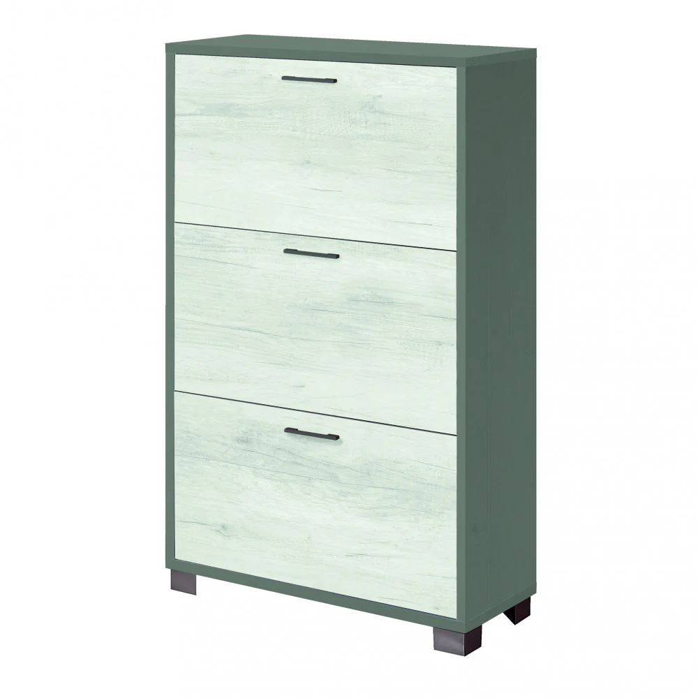 Scarpiera con ante per interno, elegante, resistente con montaggio facile 70 x 29 cm
