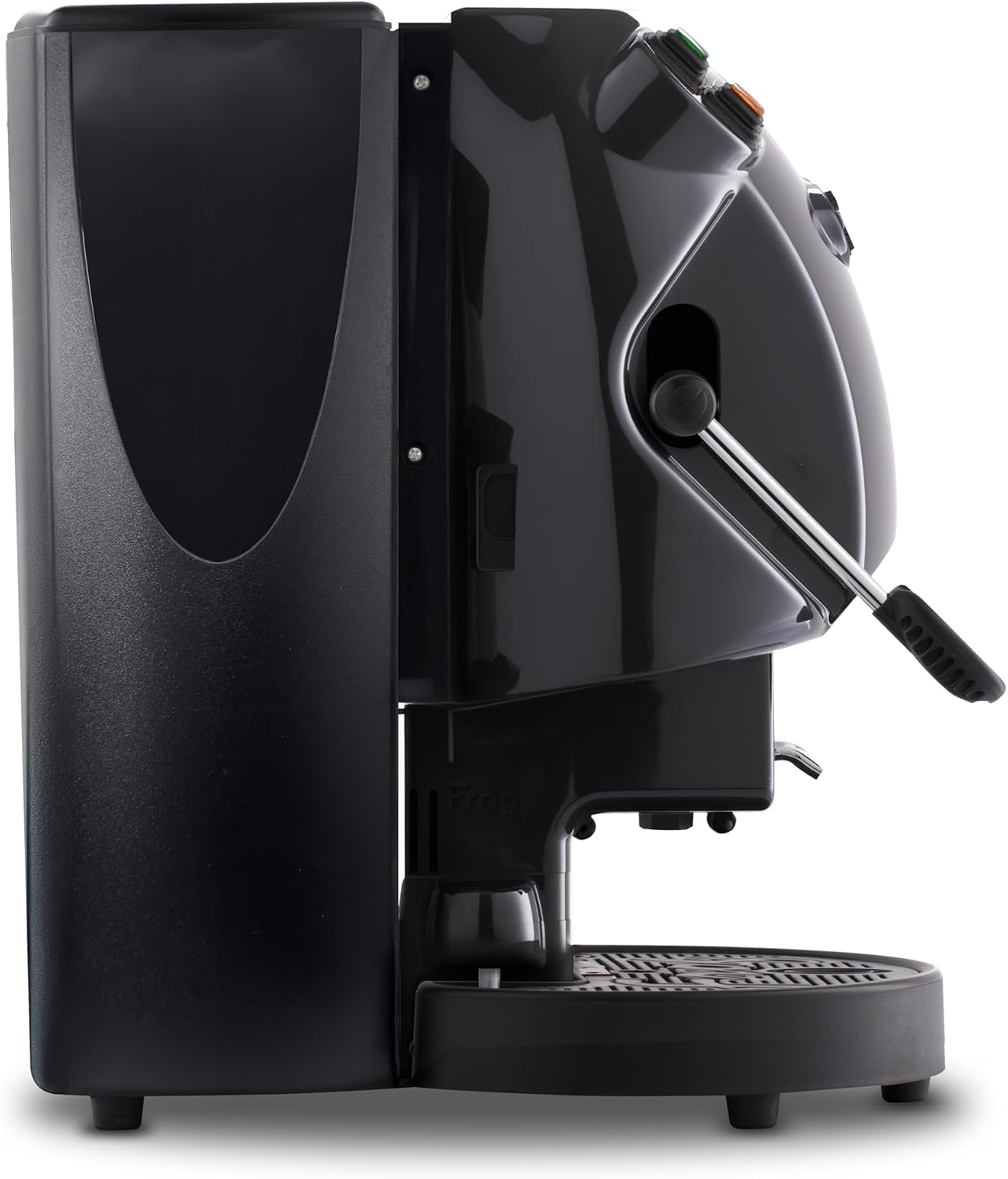 Didiesse Frog Macchina da Caffè a Cialde – Frog Revolution Nero Lucido per Caffè Espresso a Casa e in Ufficio, Design simpatico e colorato, per Tutti gli Ambienti, Basso Consumo 650W (Nero Lucido)