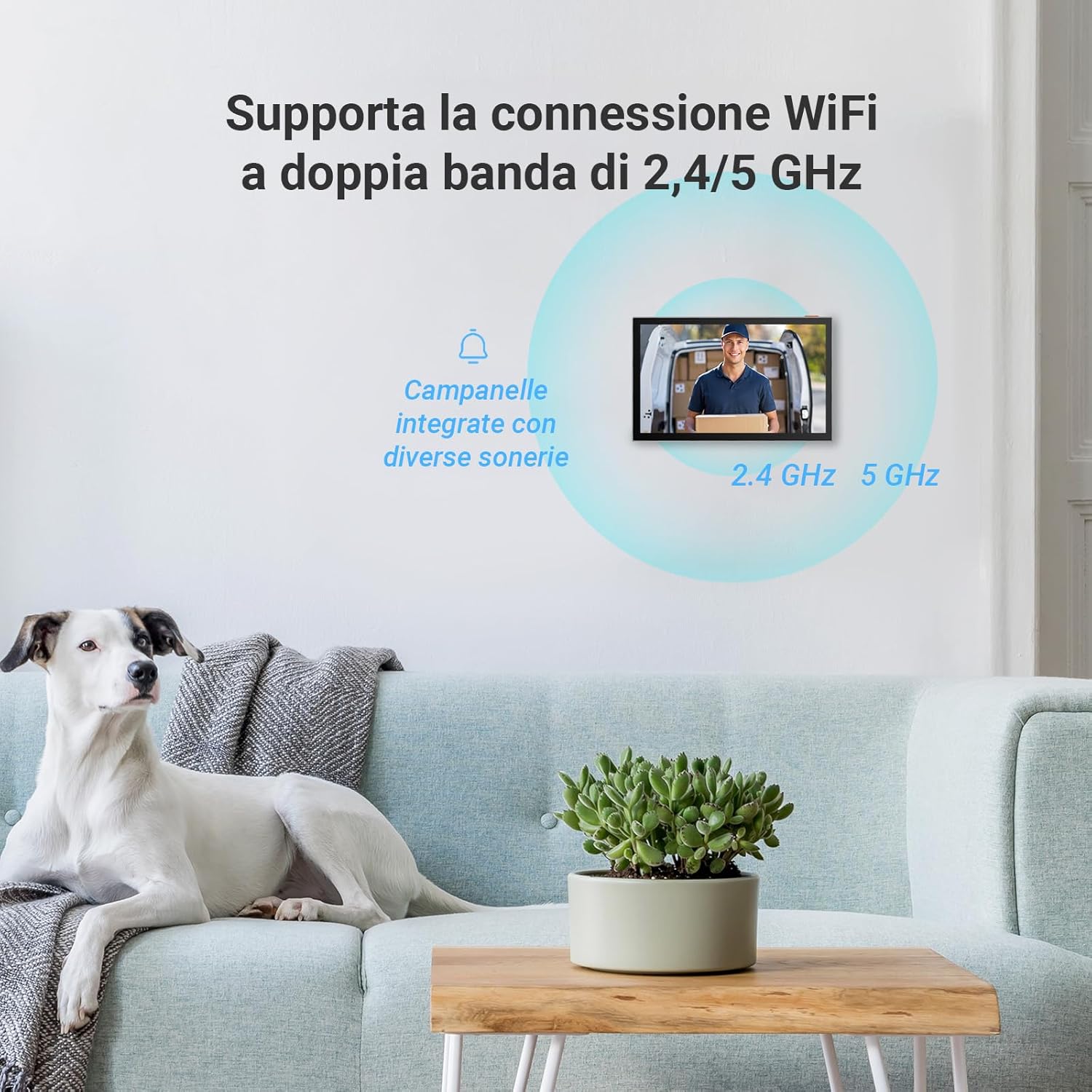 EZVIZ CP5 Videocitofono WiFi con Schermo Touch Screen a Colori da 7