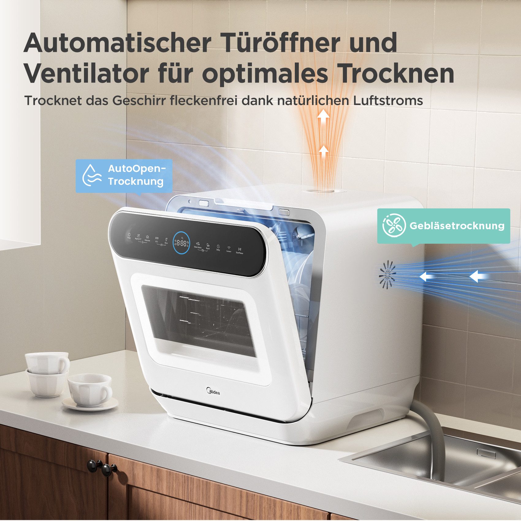 Tischgeschirrspüler MDWMT0305EW-WE