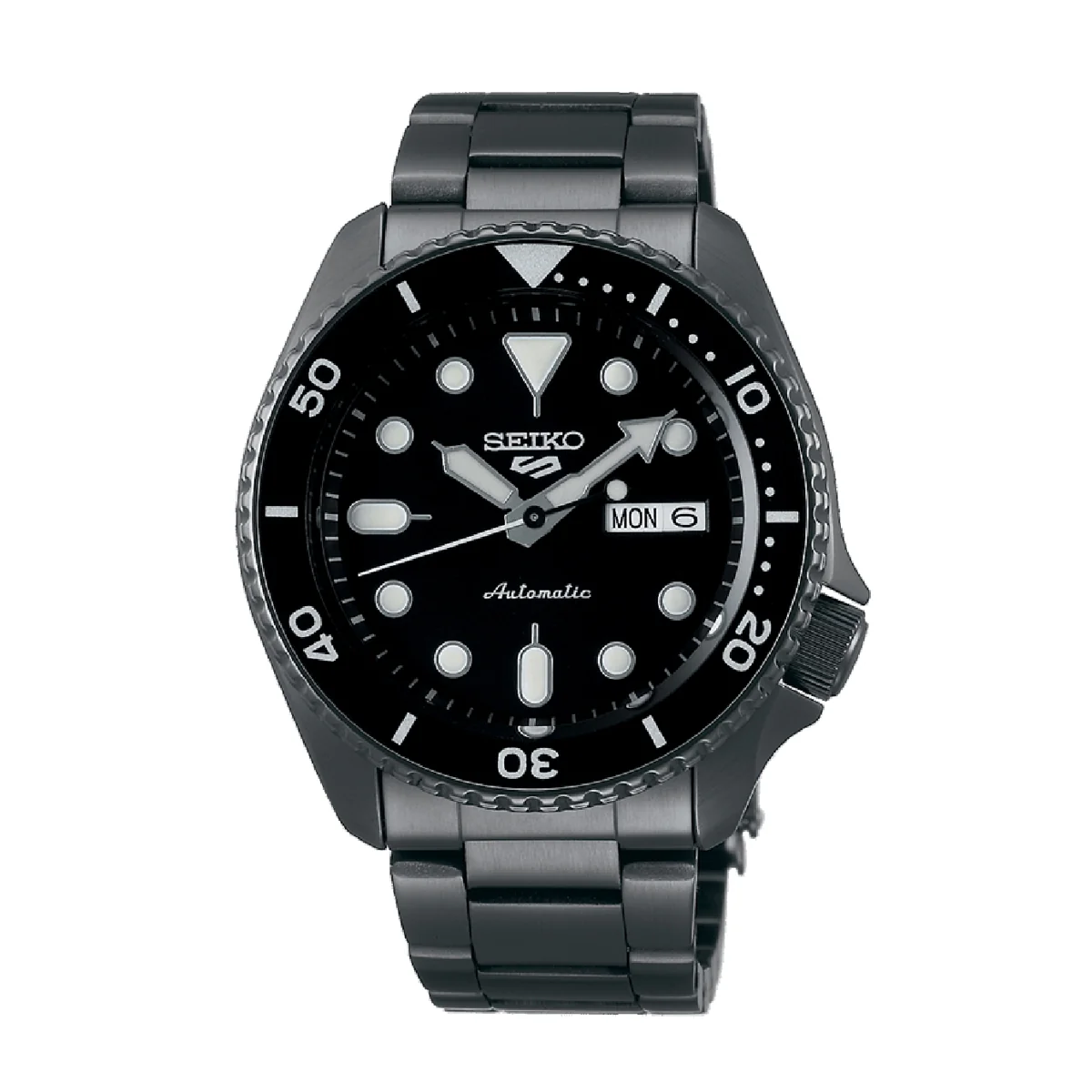 Orologio Seiko 5sport SRPD65K1 in acciaio trattato IP nero
