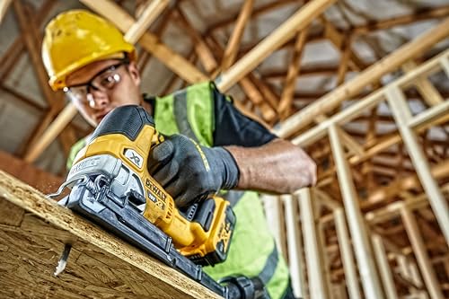 DEWALT DCS334N XJ Seghetto alternativo Brushless con impugnatura a staffa XR 18V senza batterie ne caricabatteria : Fai da te