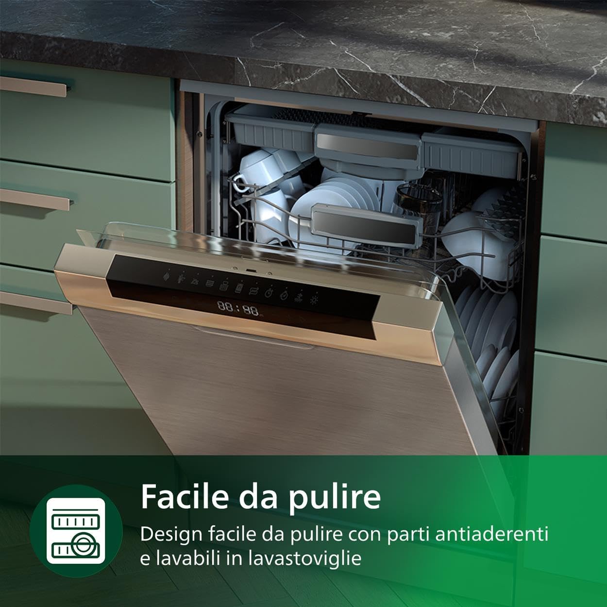 Macchina Per La Pasta Serie 7000 - Tecnologia ProExtrude, Completamente Automatica, Tecnologia Di Miscelazione Perfetta, 6 Trafile, Bianco (HR2660/00)