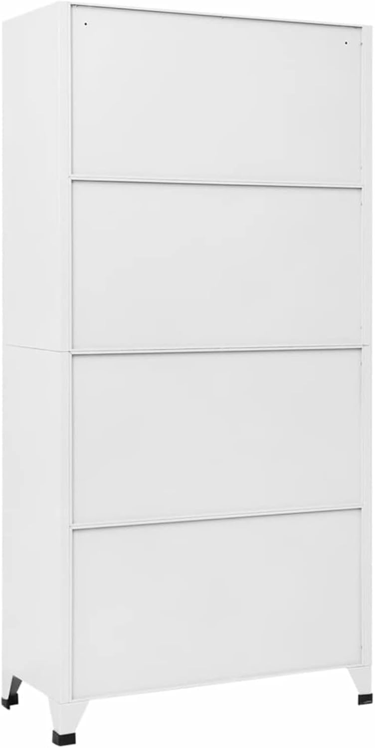 Festnight Cabinet with 9 Steel Cabinets | Locker Cabinets | Metal Cabinet | Office Filing Cabinet 90 x 45 x 180 cm Grey