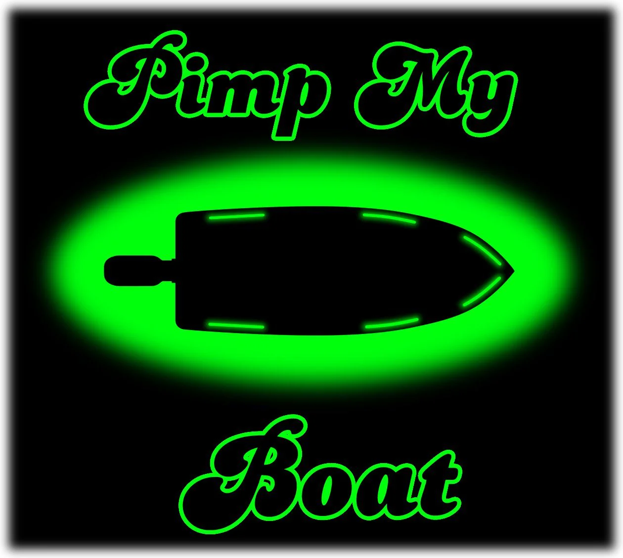 Pimp My Boat (Green) LED Boat Deck Lighting Kit DIY with Red & Green Navigation Lights