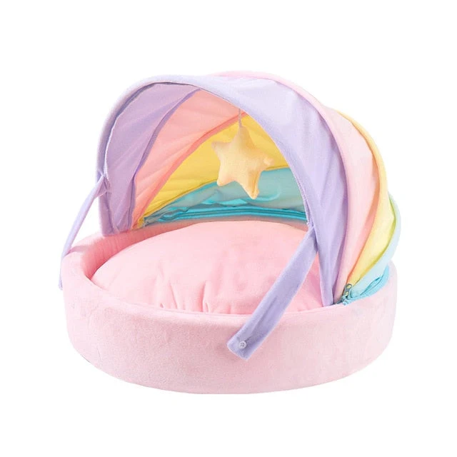 Cat Tent Bed Indoor Pet House with Soft Cushion