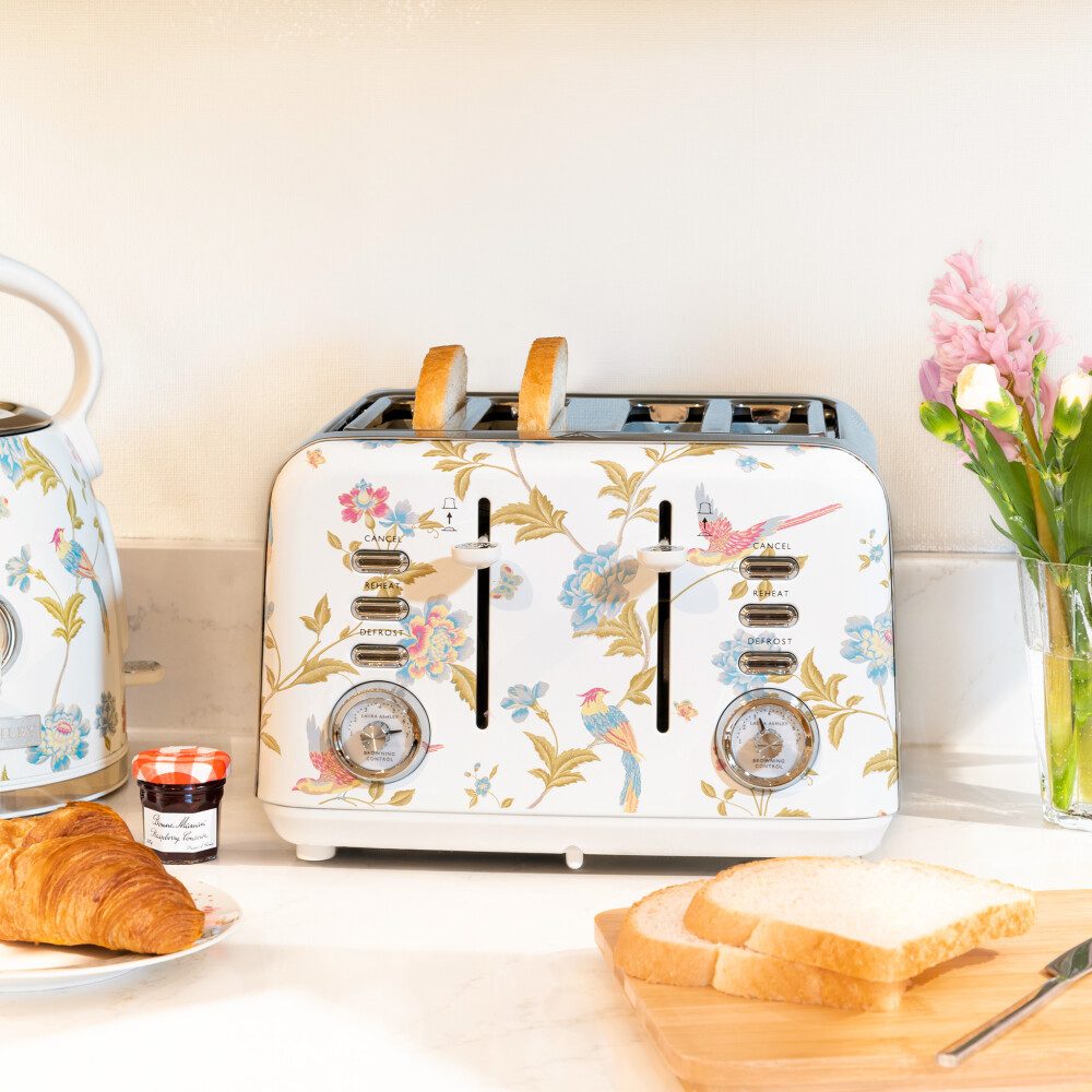 Toaster Laura Ashley 4 Scheiben-Toaster, 7 Stufen – China Rose Design VQ