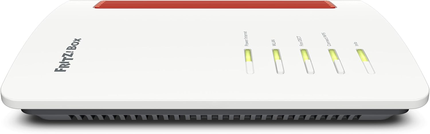 FRITZ!Box 4690 Edition International, Router Wi-Fi 7 Mesh per DSL o Fibra, fino a 6960 Mbit/s di velocità, 1x 10-Gigabit WAN/LAN, 3x 2.5-Gigabit LAN, Base DECT e Zigbee, Wi-Fi MESH e manuale italiano