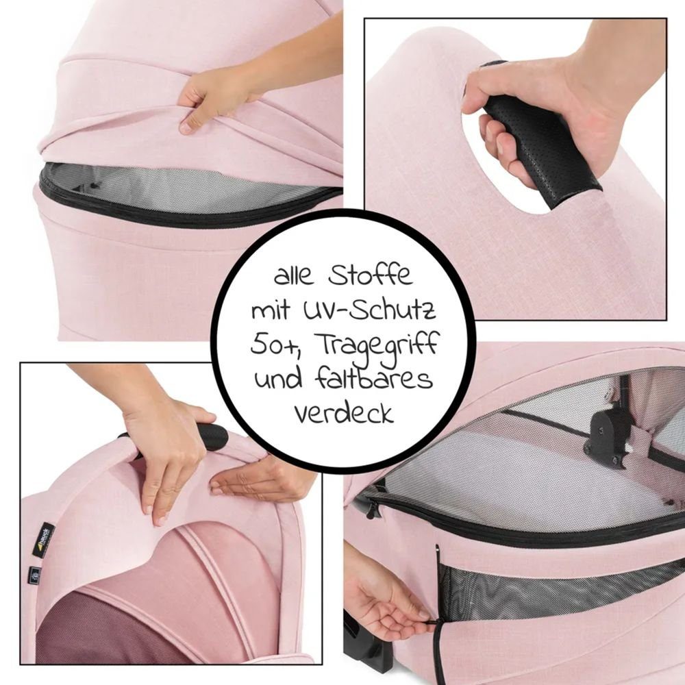 Kombi-Kinderwagen Vision X Duoset Silver - Melange Rose