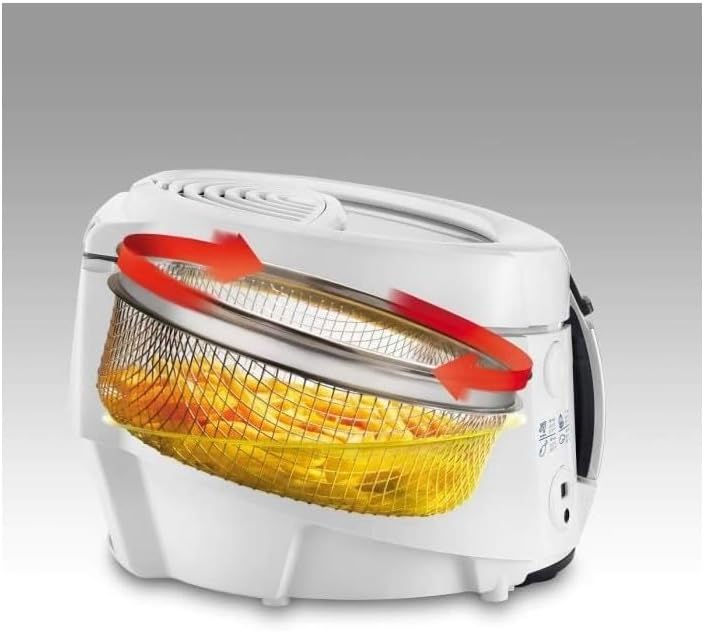 F38436 RotoFry Friggitrice, 1800 W, 1.5 Litri, Plastica, Bianco