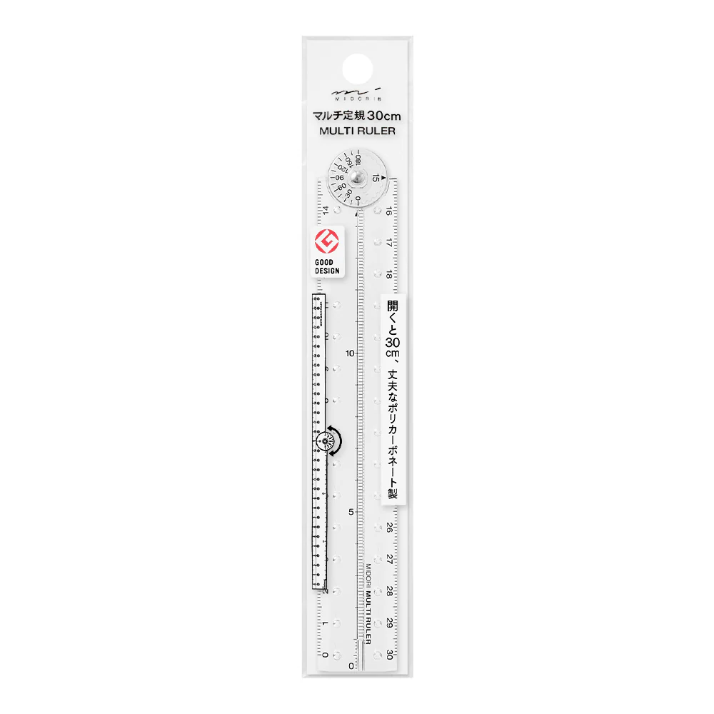 Midori Multi Ruler (30cm) Clear A
