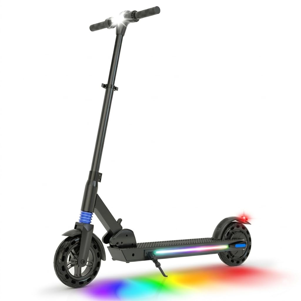 Elektroroller F8 für Kinder und Jugendliche 250 W Motor 20 km/h faltbar höhenverstellbarer Lenker Trommelbremse LED-Anzeige