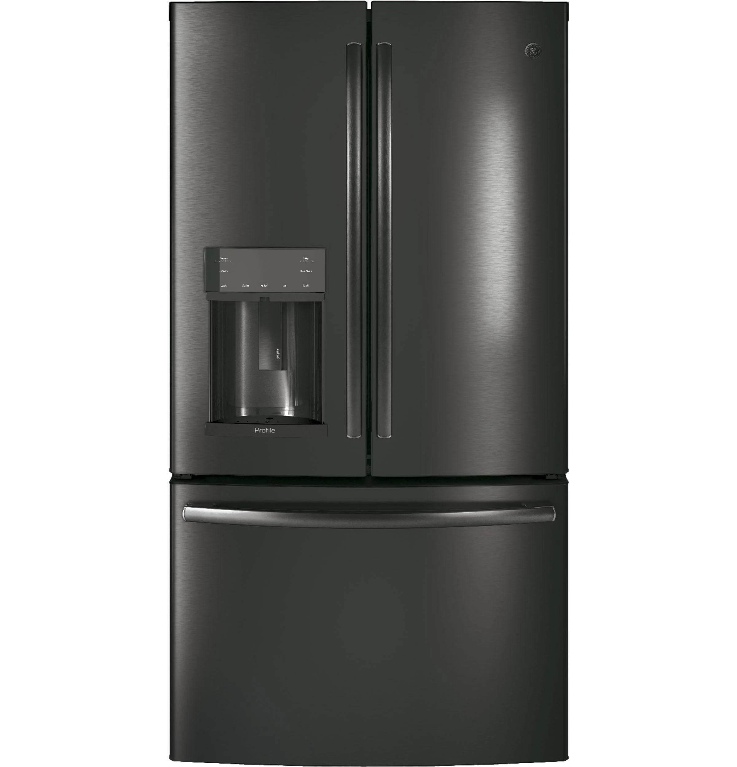 Frigorifero GE Appliances PFE28KBLTS da 36 pollici con porta alla francese, acciaio inossidabile nero