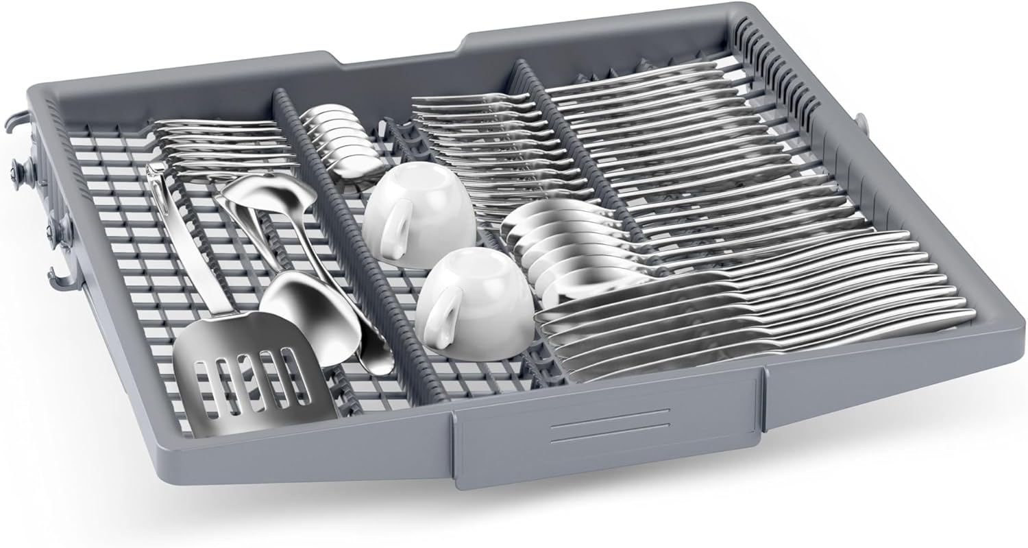 Bosch SMS4ECI28E Serie 4, Lavastoviglie da libera installazione, Home Connect, Diagnostica da remoto, Assistente al lavaggio, Green Collection, Acciaio, 60cm