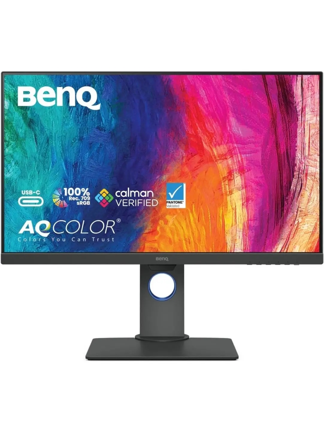BenQ PD2705Q Mac Ready Monitor 27&rdquo; QHD 1440p | 100% Rec.709 & sRGB | IPS | DeltaE &le;3 | Calibration Report | ICC Sync | AQCOLOR | Pantone | Ergonomic | DisplayPort | USB C(65W) | USB Hub | Daisy Chain