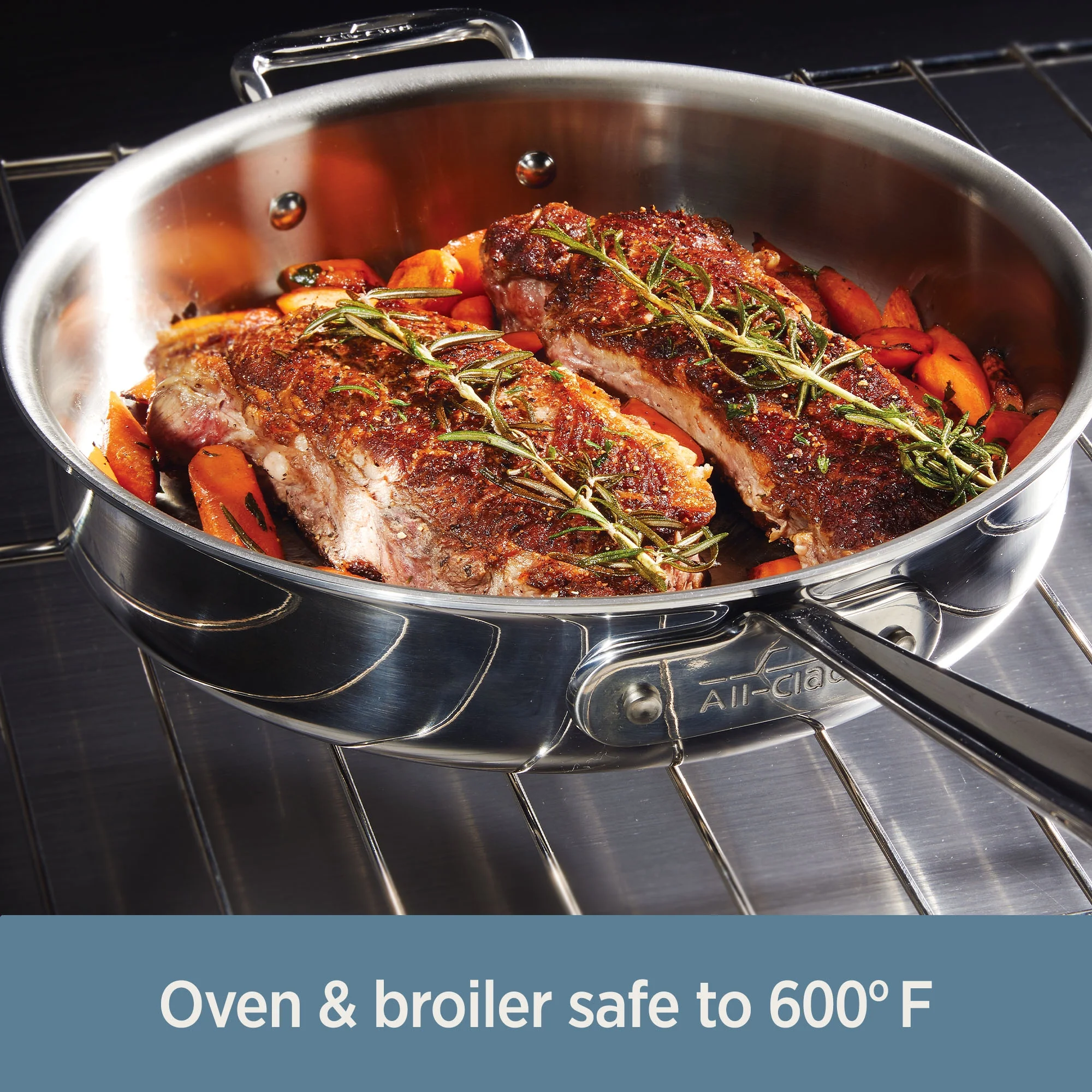All-Clad D3 Stainless 3-ply Bonded Cookware, Sauce Pan with lid, 3 quart