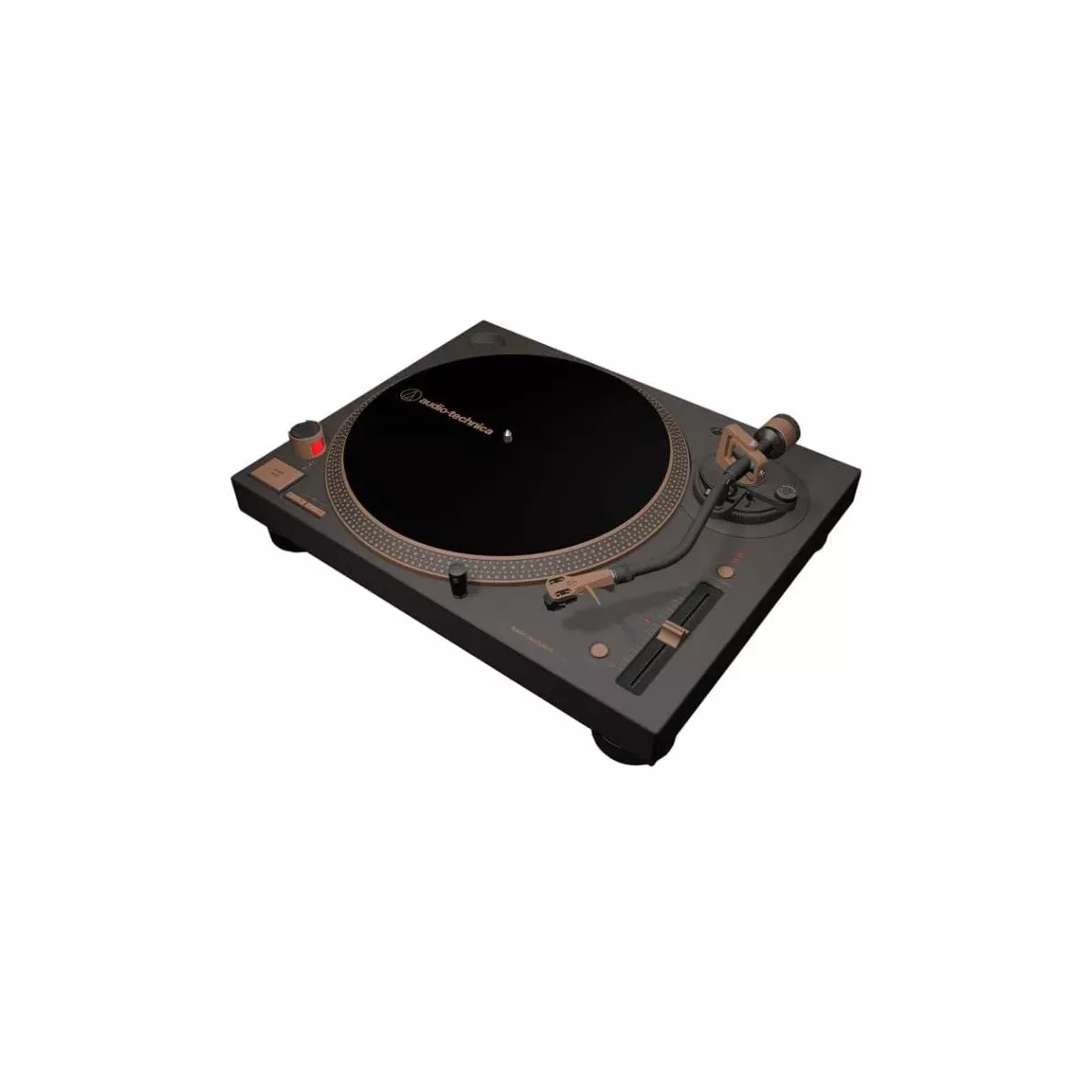 2025 Audio Technica AT-LP120XUSB-BZ Tocadiscos de transmisión directa USB, color bronce – Reproductor de vinilo de 3 velocidades con preamplificador integrado y conversión digital