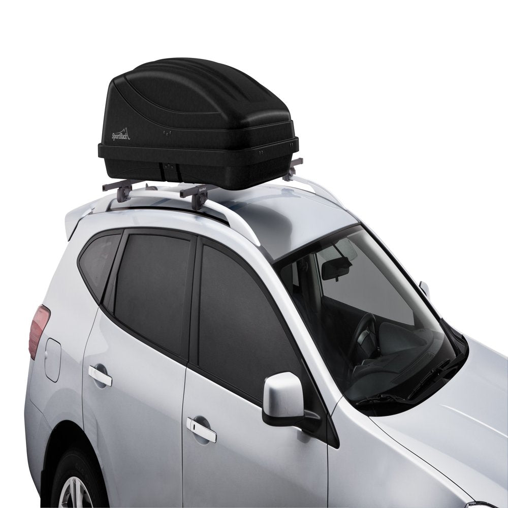 SportRack SR7040 Getaway L Roof-Mount Cargo Box, 15 Cu Ft, Black, UV-Resistant, Fits Most Crossbars