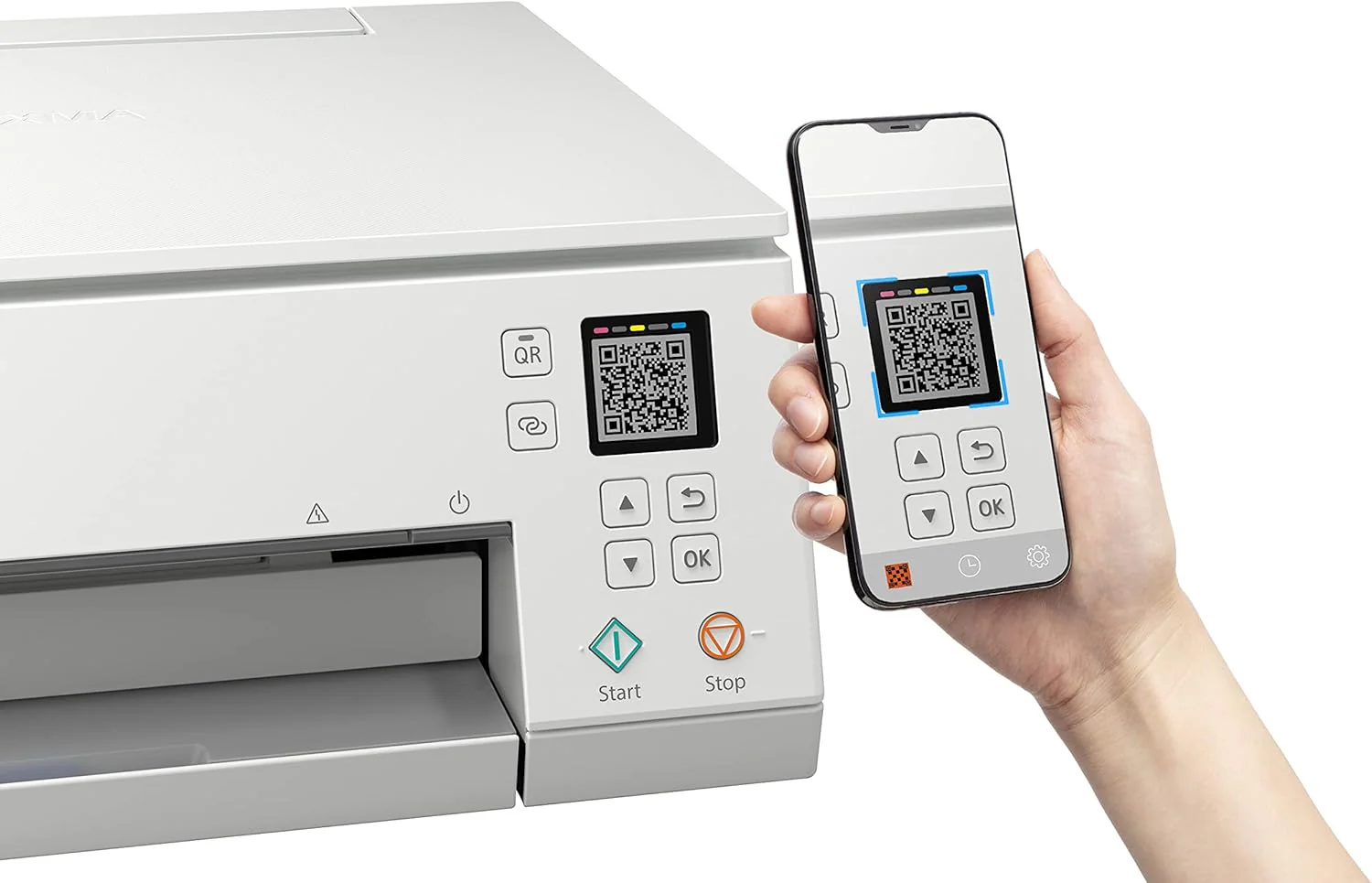 Canon PIXMA TS6350a printer, kleureninkjet multifunctioneel apparaat DIN A4 (fotoprinter, scanner, kopieerapparaat, OLED, 4.800x1.200 dpi, USB, WLAN, 5 afzonderlijke inkten, dubbelzijdig afdrukken, 2 papierladen), zwart