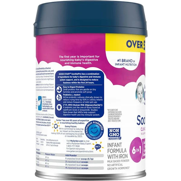Gerber Good Start Infant Formula with Iron, SoothePro   30.6 oz