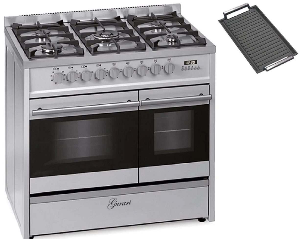 Gas-Standherd GCH E 916 X+Grillplatte