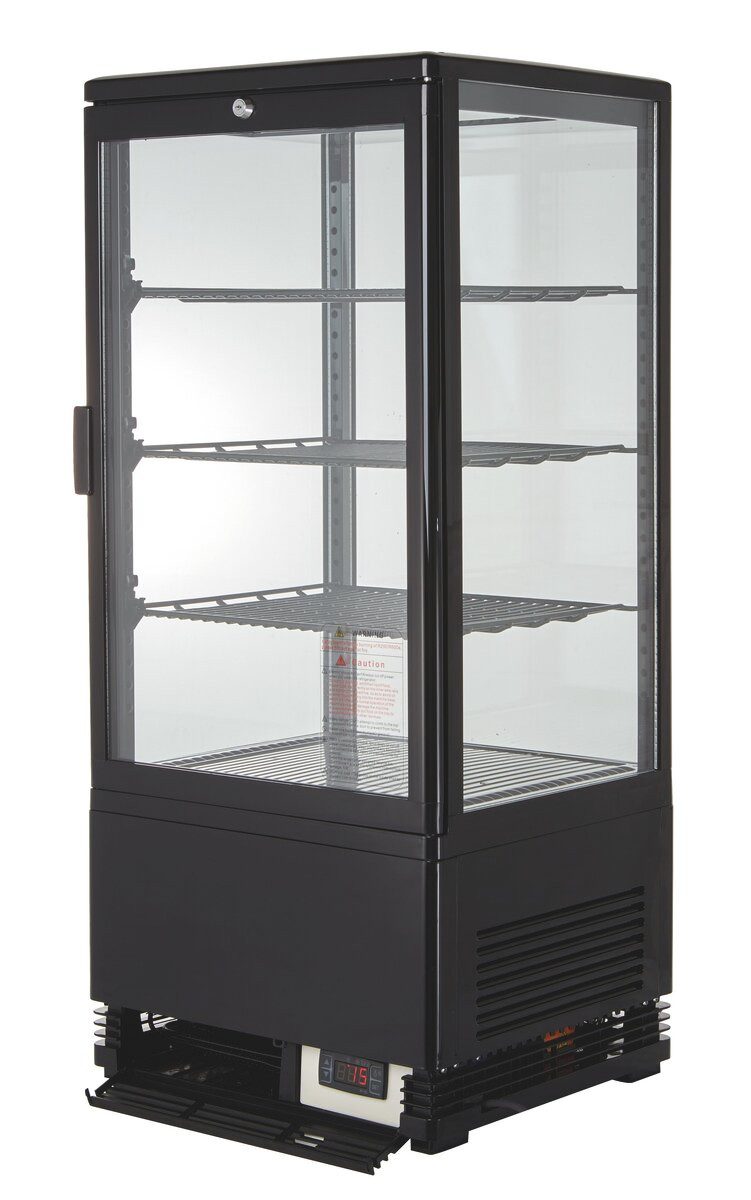 Kühlschrank Kühlvitrine 78 L - LED mit Glastür I abschließbar