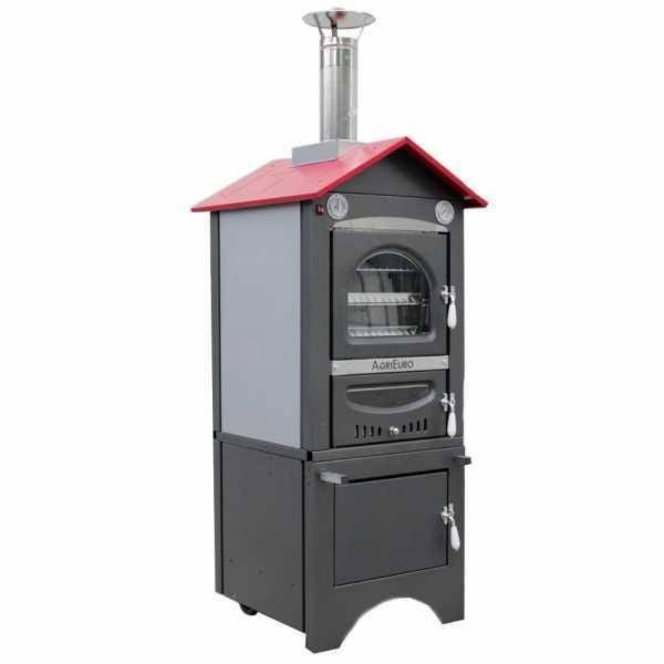 agrieuro premium Forno a legna da esterno Nuovo Minimus 50 EXT in acciaio